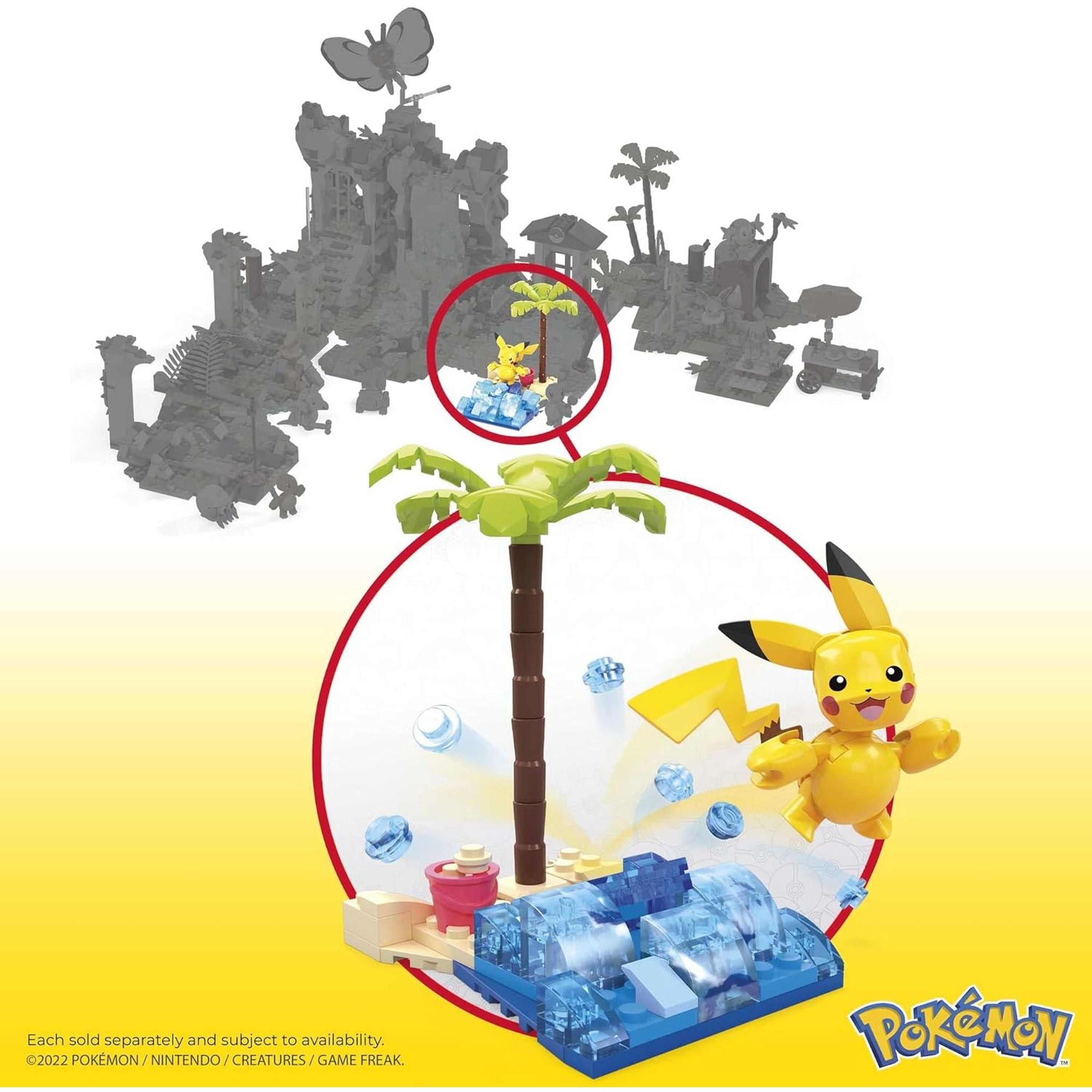 Hot Deal! MEGA Construx Pokémon Building Set - Pikachu's Beach Splash Adventure