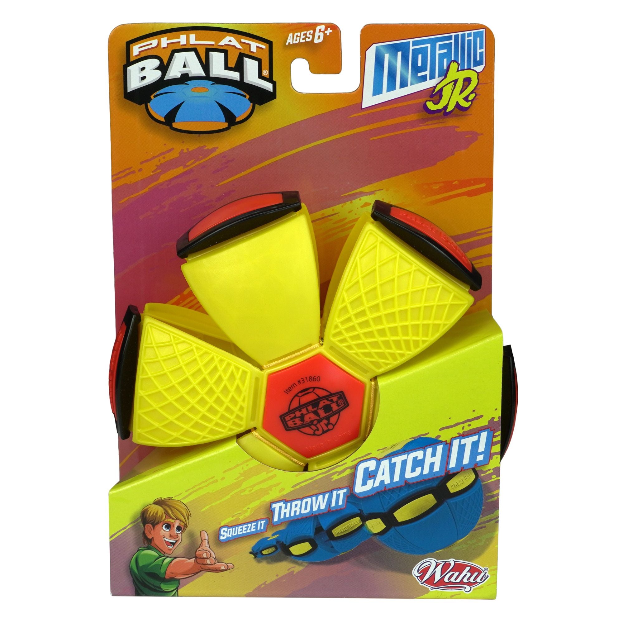 Metallic Assorted Styles Phlat Ball Jr. - Transformable Sports Toy