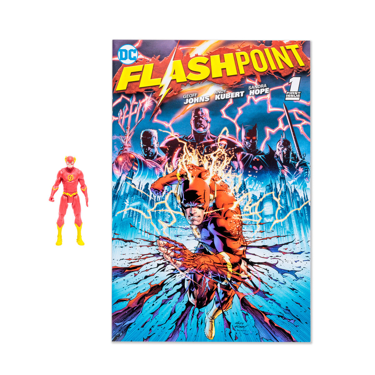 Hot! DC The Flash 3-Inch Figure with Comic Book