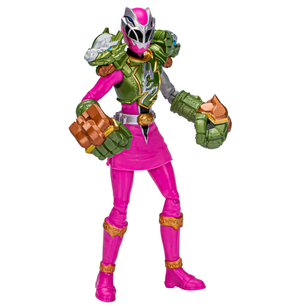Hot! Power Rangers Dino Fury 6-Inch Pink Ranger Smash Armor Action Figure