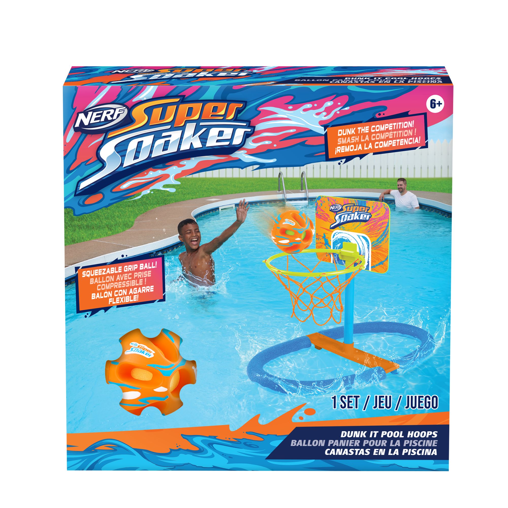 Hot Deal! NERF Super Soaker Pool Basketball Hoops Set for Cool Summer Fun