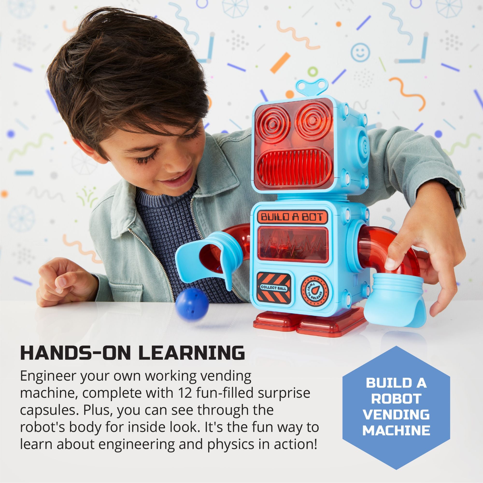 Mind - Blowing Discovery DIY Robot - Style Vending Machine with 12 Surprise Capsules