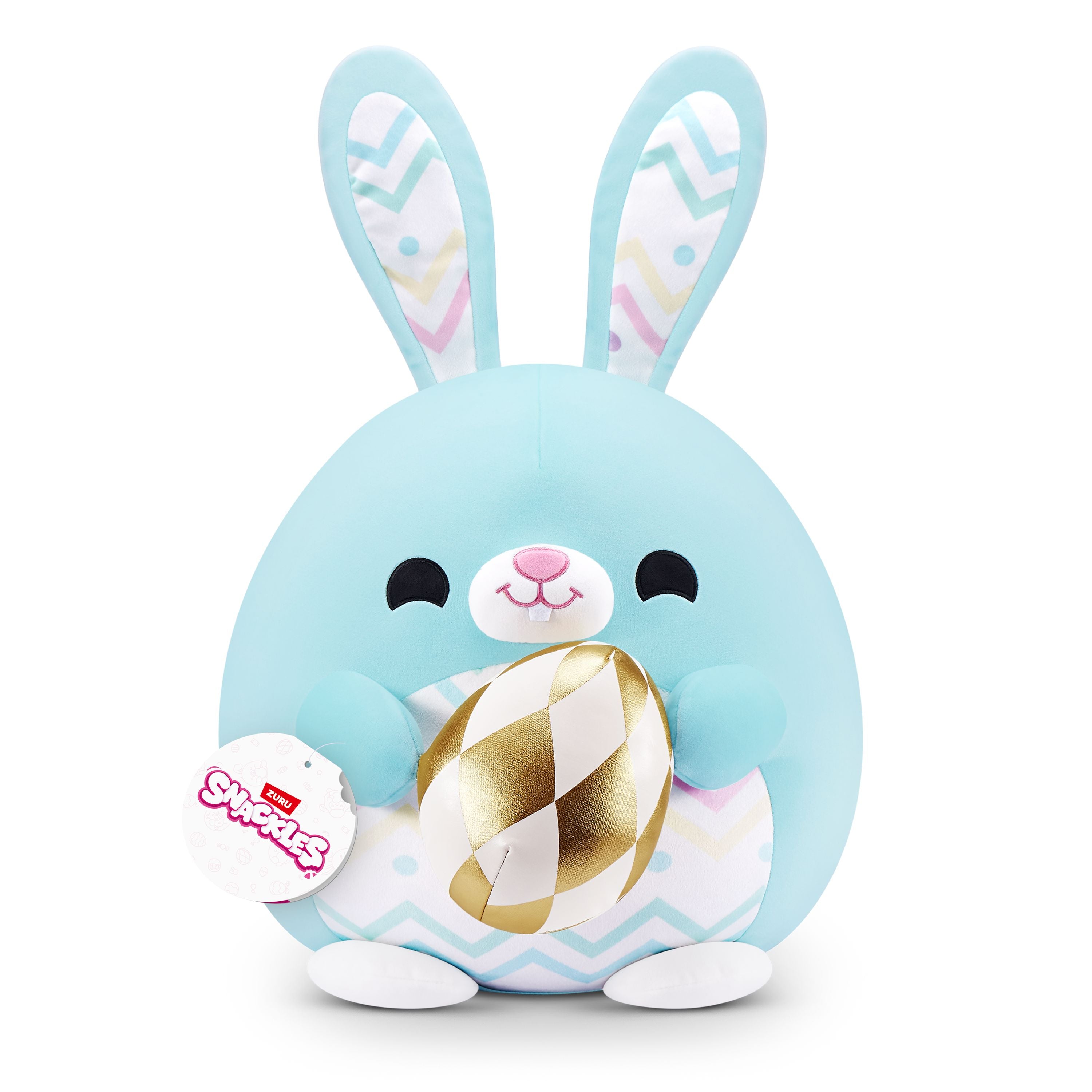 ZURU 14-Inch Soft Plush Easter Snackles - Adorable April Bunny