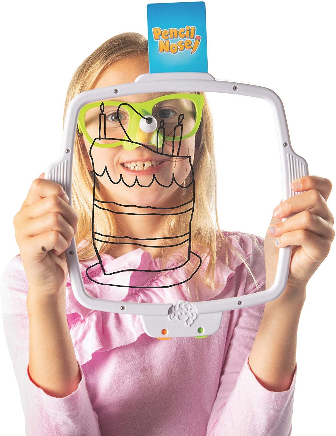 Fat Brain Toys Pencil Nose - Hilarious Party Drawing Game for Family Fun