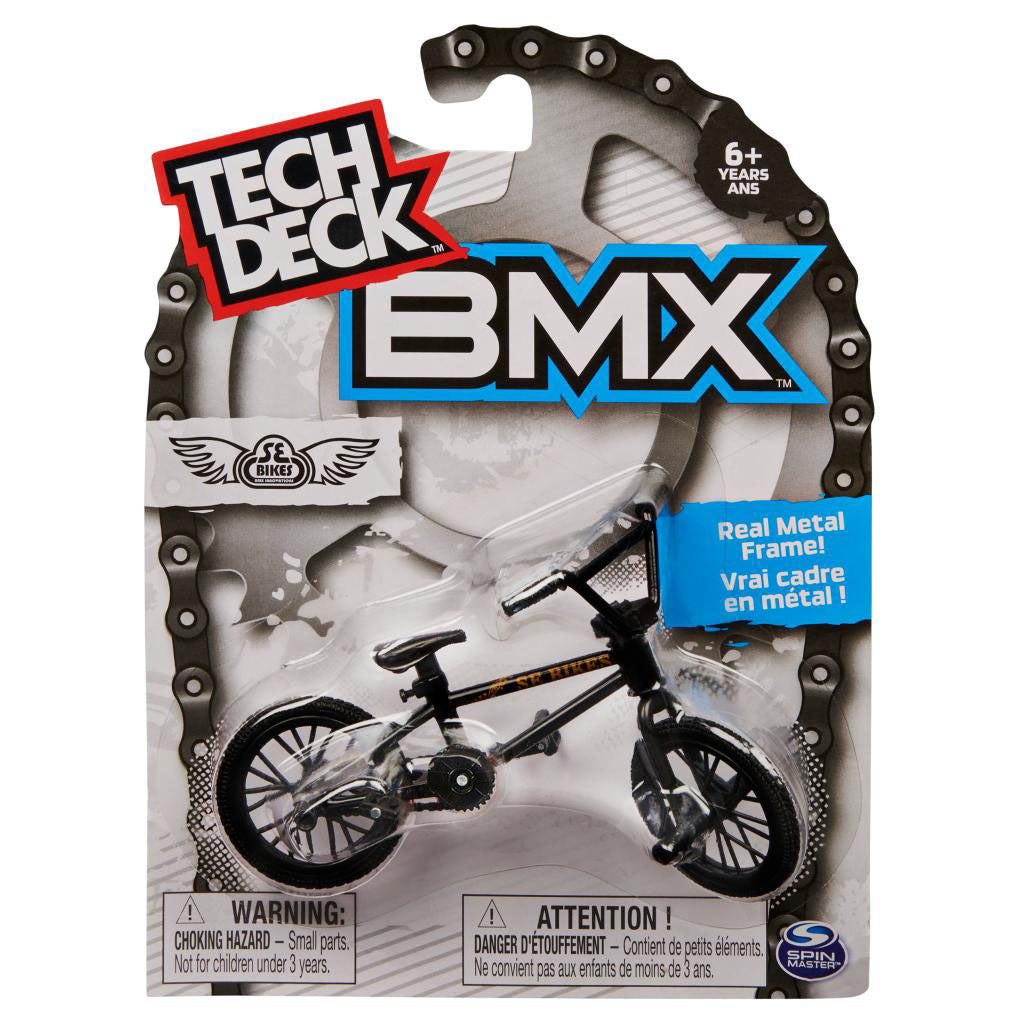 Tech Deck Black Single SE Replica Miniature BMX Bikes