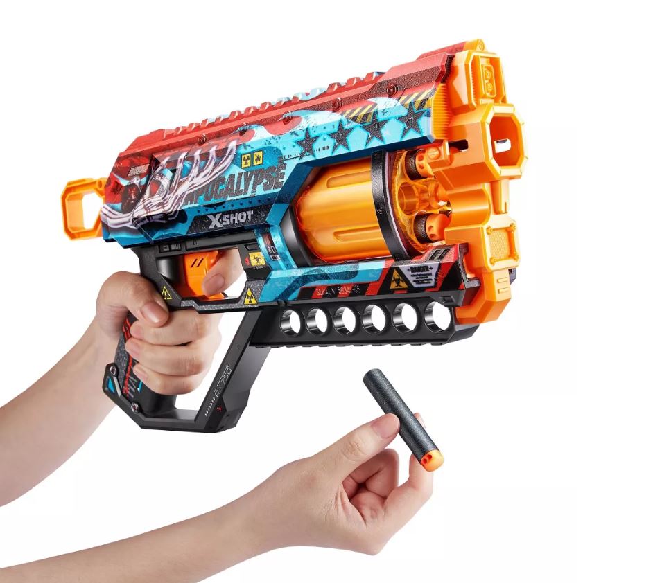 ZURU X Shot Skins Griefer Apocalypse Blaster with 6 Unique Skins