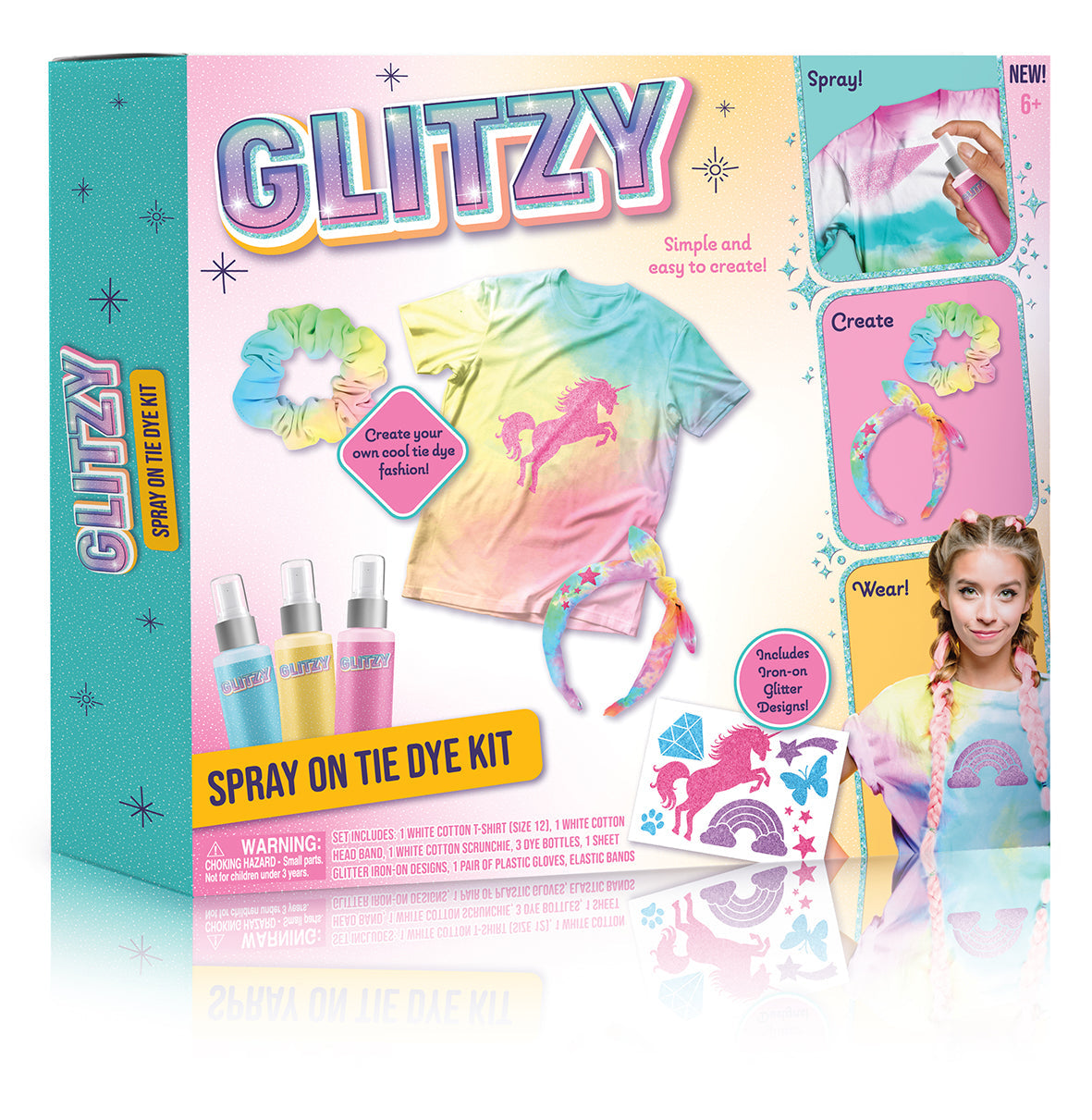 Hot Deal! Glitzy Spray-On Tie Dye Kit for DIY Fashion Items