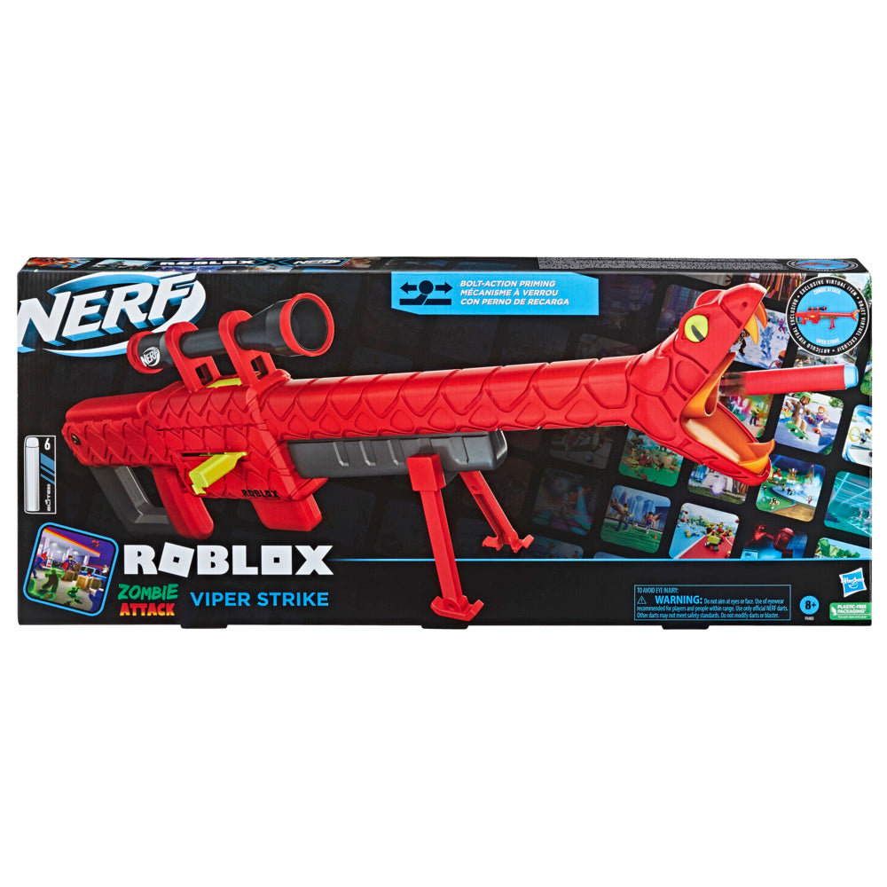 Hot! Nerf Roblox Zombie Attack Viper Strike Dart Blaster