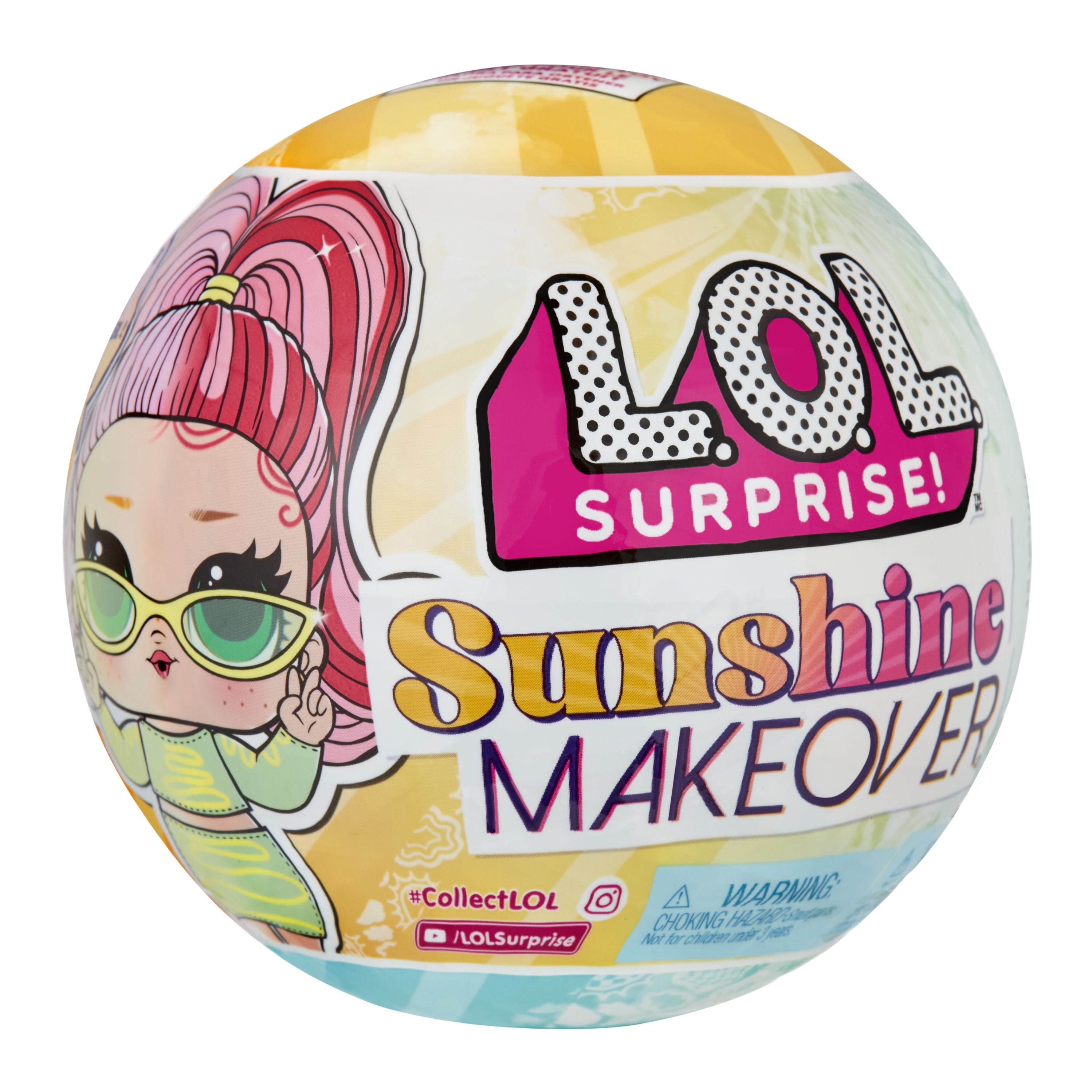 L.O.L. Surprise! S23 Sunshine Makeover UV Color - Change Doll Surprise Ball - Great Gift!