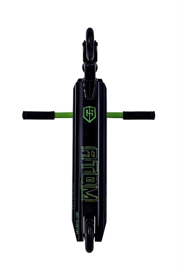 GRIT Atom Pro Scooter - Black/Green, Great Value for Beginners
