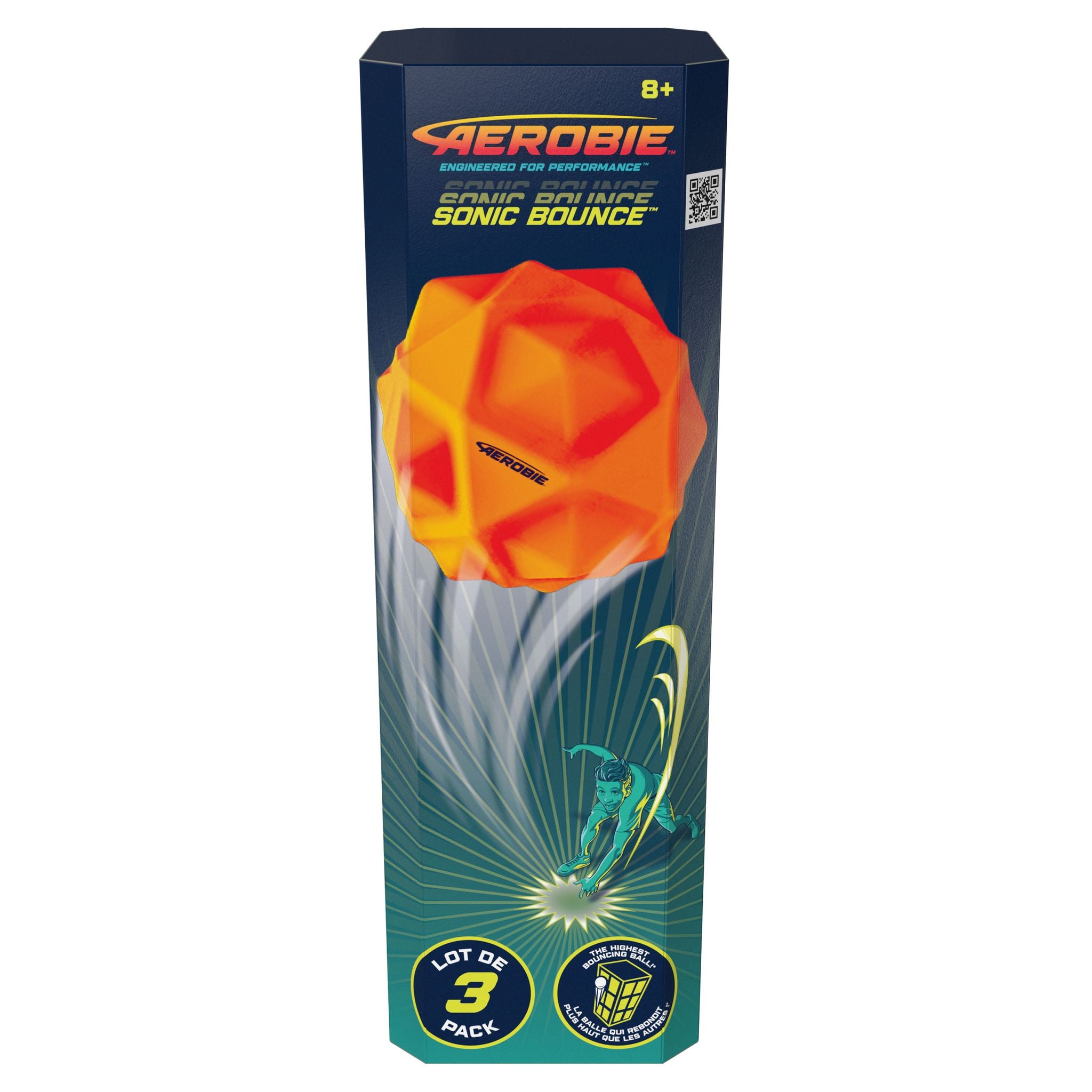 Get 3-Pack Aerobie Sonic Bounce Balls for Kids - High-Bounce Outdoor Toys!