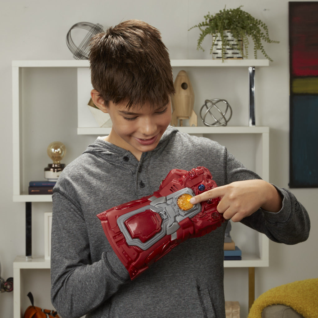 Hot! Marvel Avengers: Endgame Electronic Red Infinity Gauntlet Fist Toy for Kids