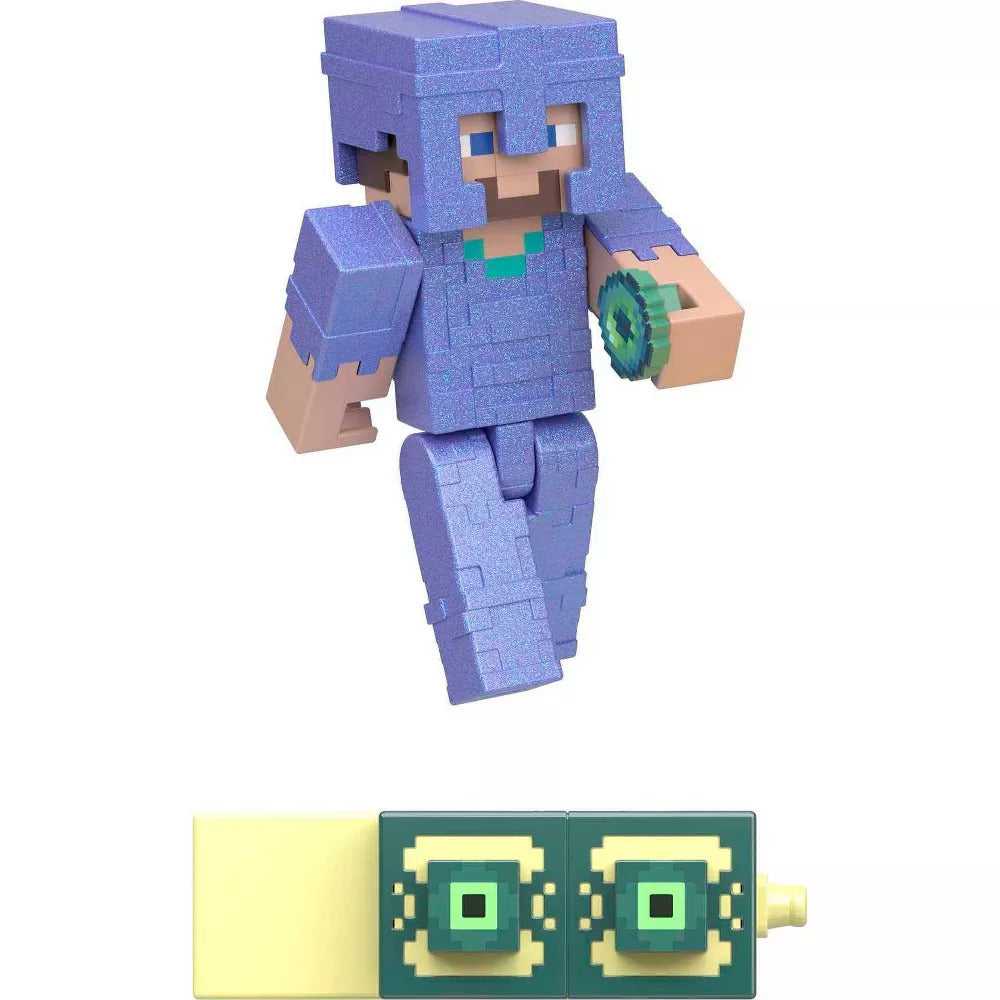 Hot Sale! 8.25cm Scale Minecraft Build - A - Portal Action Figure - Stronghold Steve