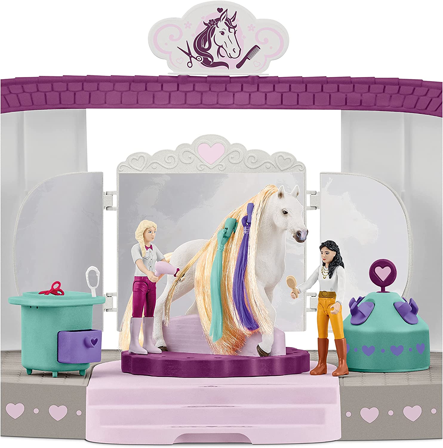 Hot Sale! Schleich Horse Beauty Salon Toy Set
