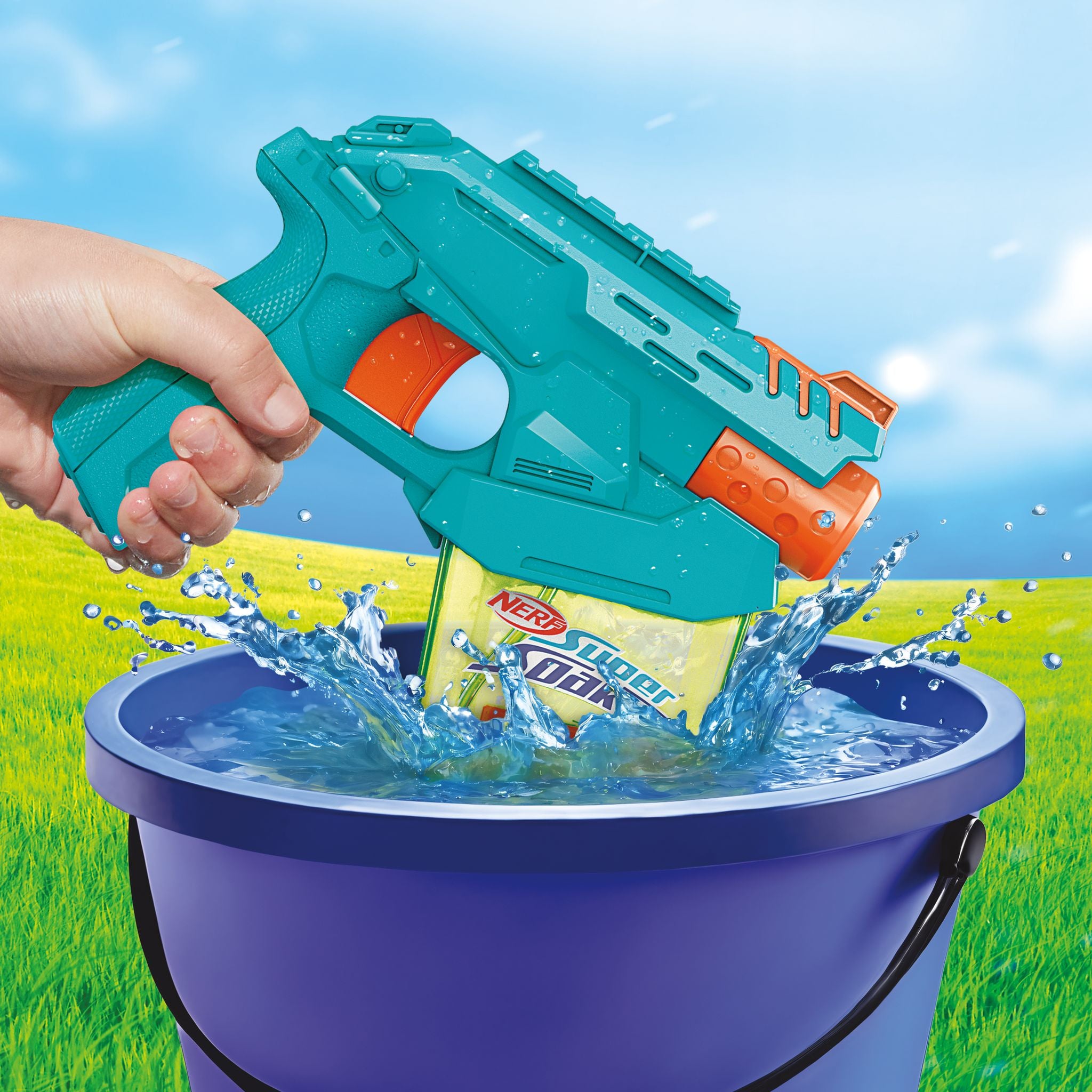 Hot Deal! Nerf Super Soaker Mini Water Blaster with Instant Dunk - Fill Feature