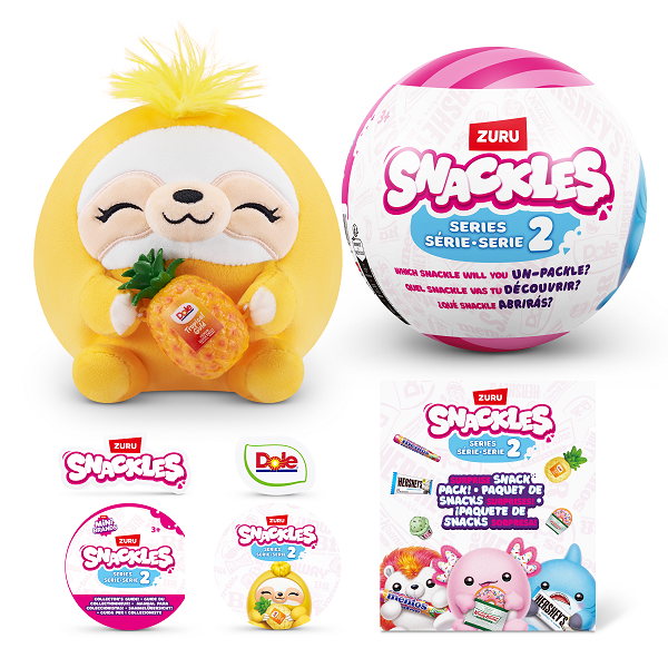 ZURU Snackles Small Plush Toys S2 - Assorted Adorable Styles, Must - Collect!