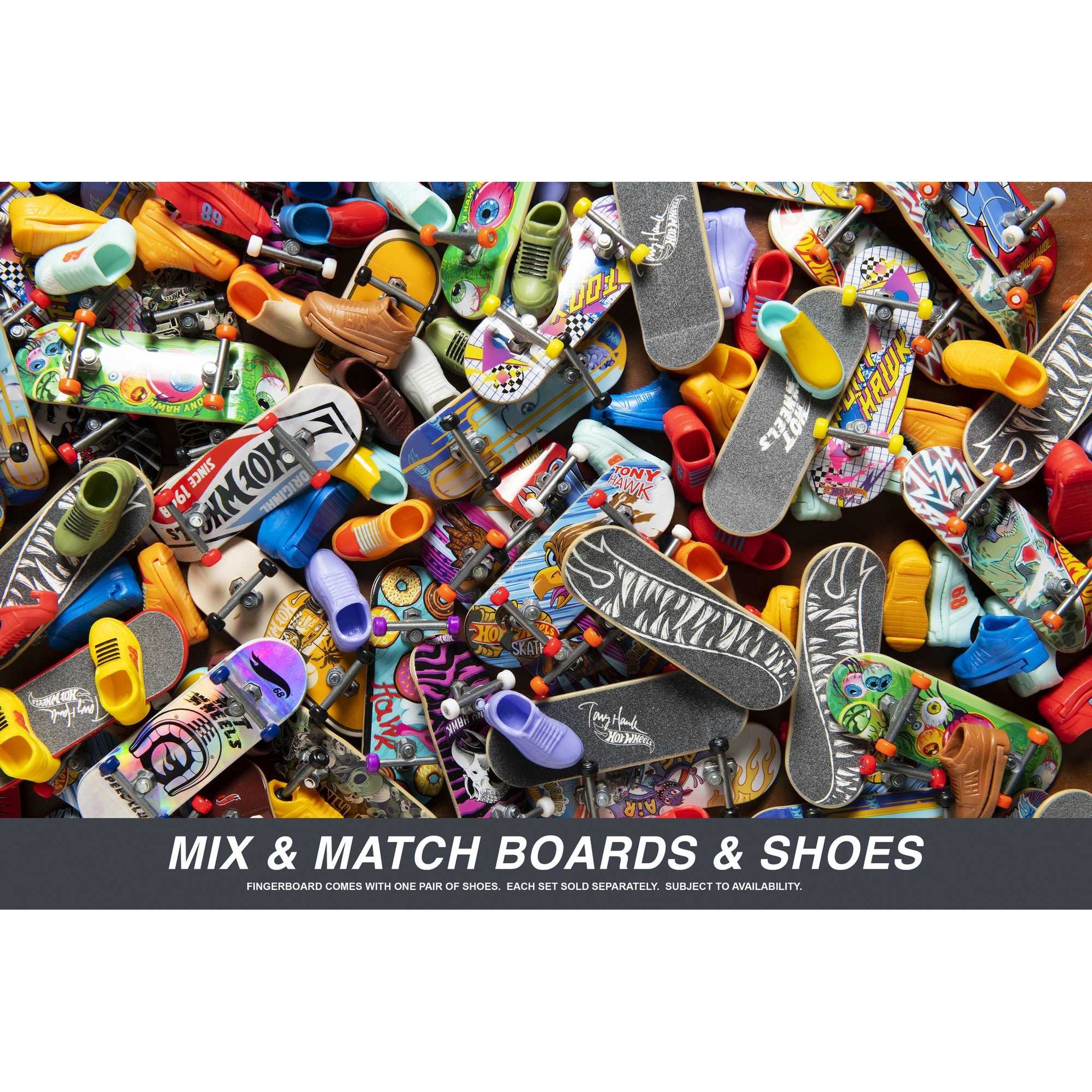 Hot Wheels Skate Fingerboard Single Pack - Exclusive HW Undisputed 3/4 Flame Tamer, Great Deal!