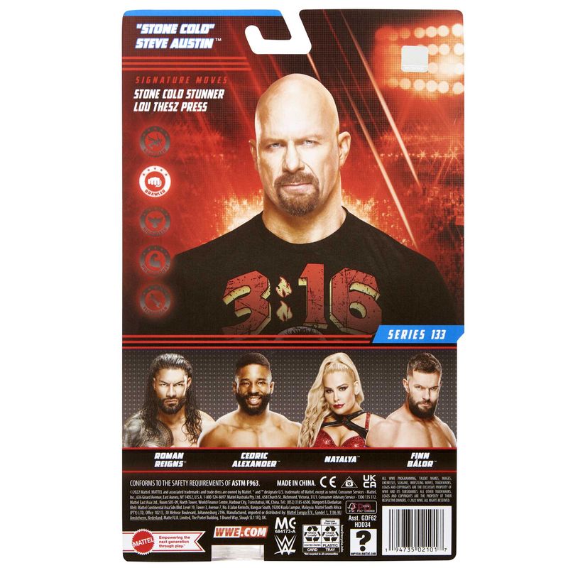 Hot Sale! WWE Series 133 Basic Action Figure - Stone Cold Steve Austin