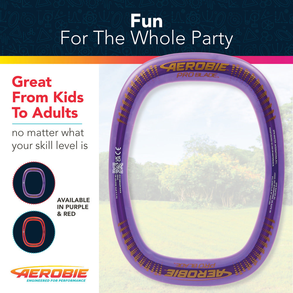 Hot Deal! Purple Aerobie Pro Blade - Ideal Self - Leveling Throw Ring for All Ages