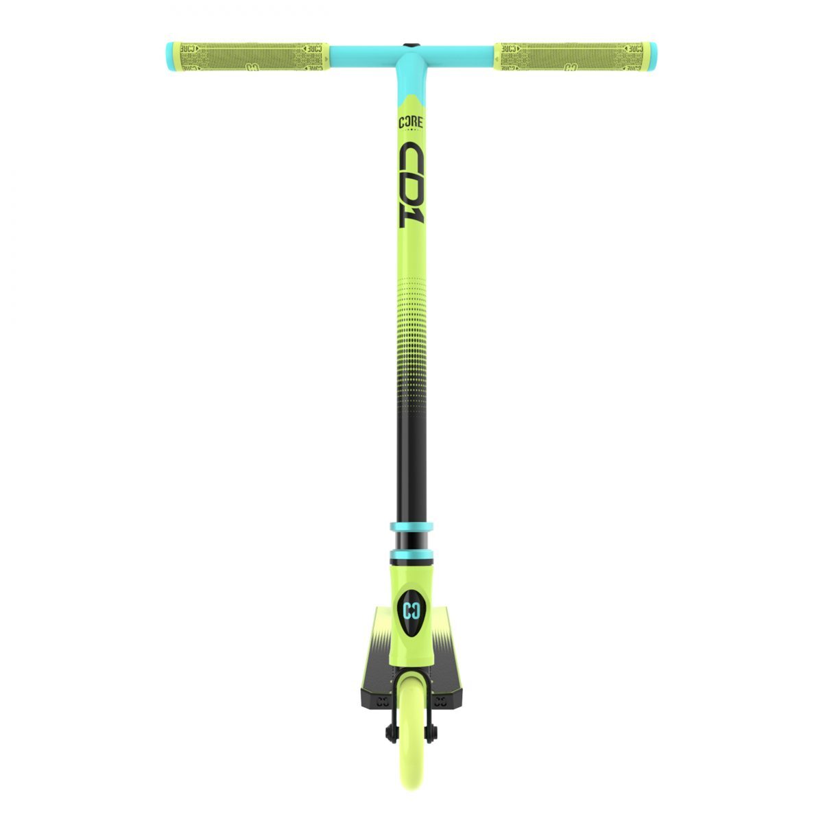 Hot Deal! Core CD1 Lime/Blue Complete Stunt Scooter for Beginners
