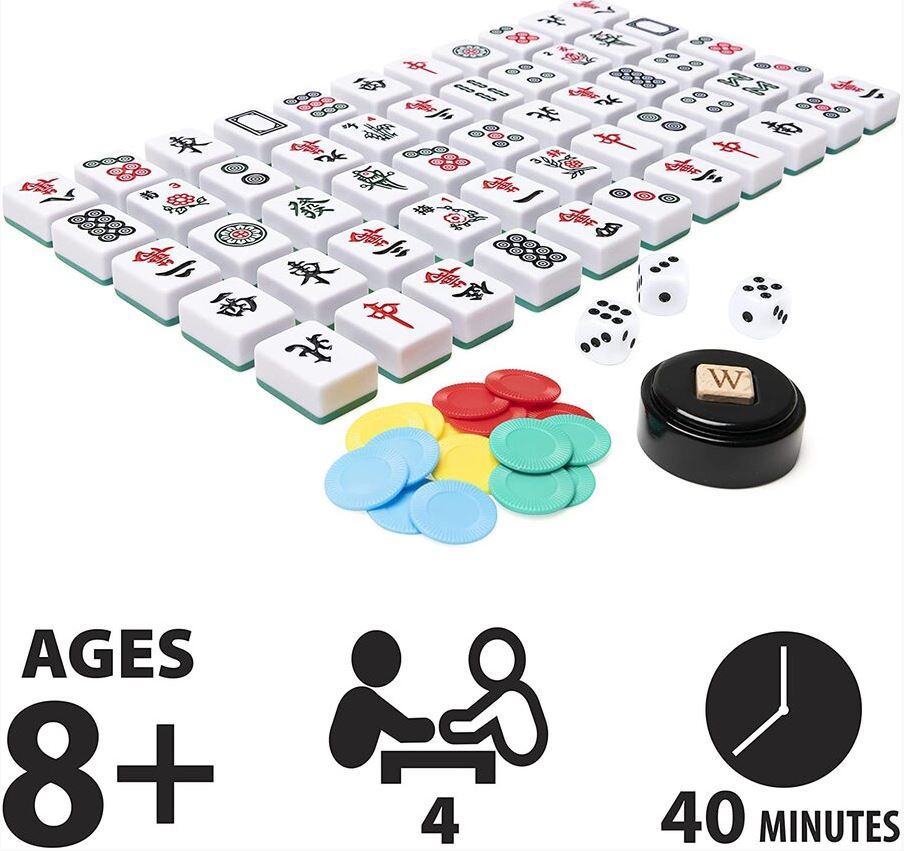 Special Offer! Cardinal Games Legacy Deluxe American Mahjong Set for 4 Players Aged 8+