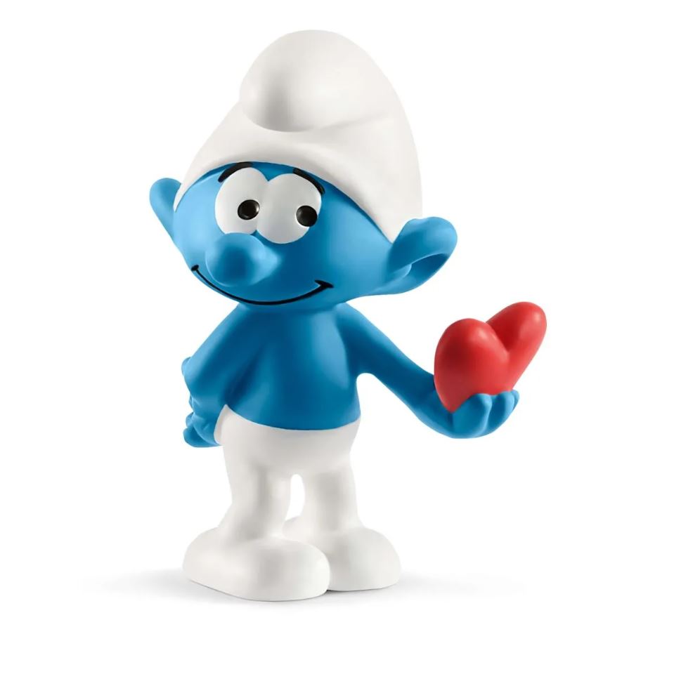 Schleich Collectible Smurf Holding a Heart - Adorable Toy for Sale