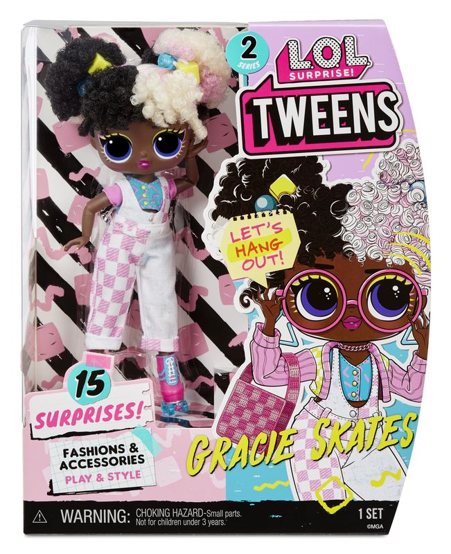 L.O.L. Surprise Tweens S2 Fashion Doll - Gracie Skates with 15 Surprises
