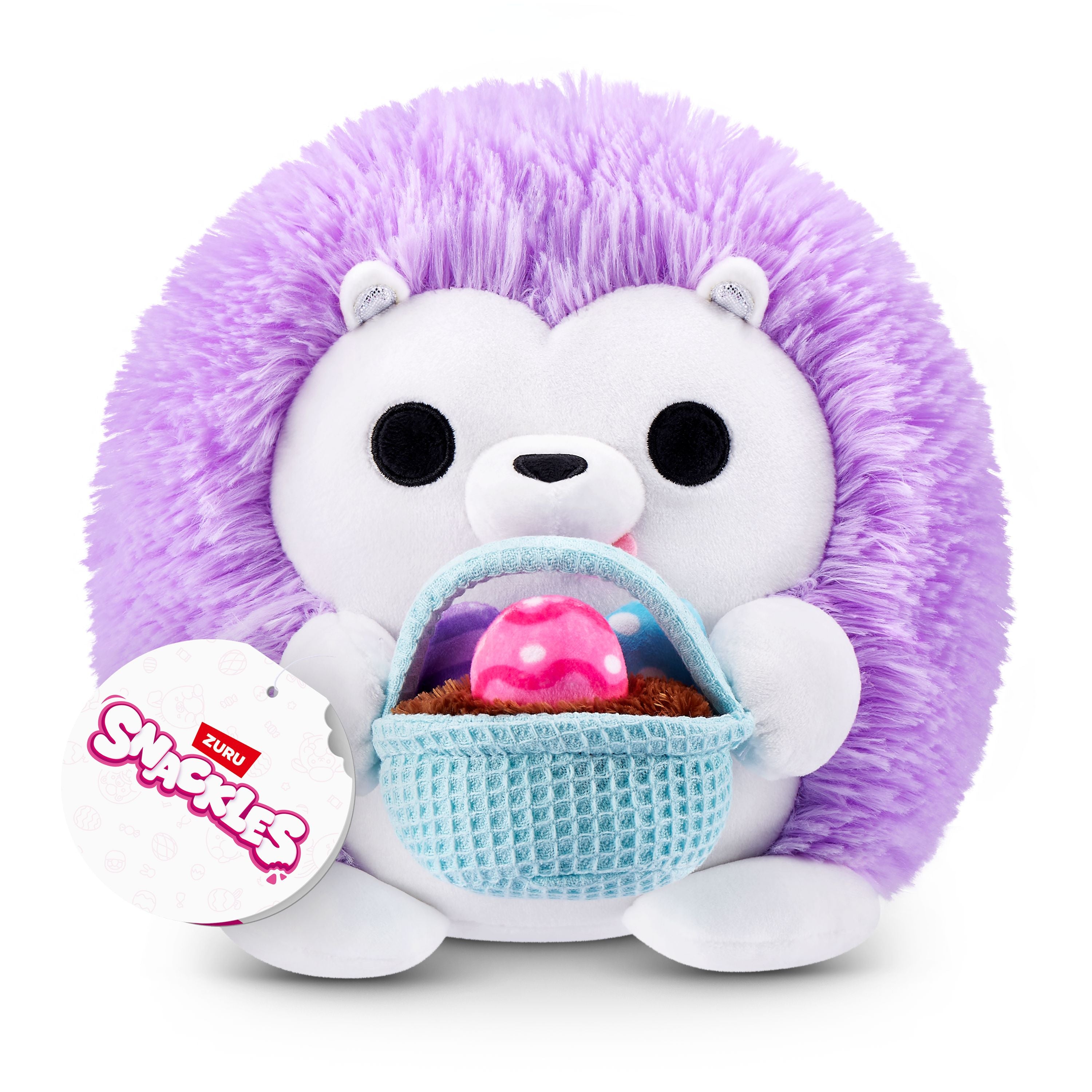 Limited Edition Easter Deal: ZURU 8-Inch Snackles Plush - Andrew Hedgehog Character