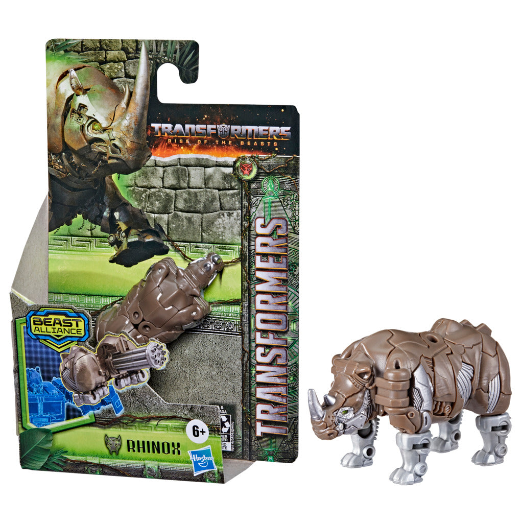 Transformers Rise of the Beasts - 3-Inch Beast Battle Masters Rhinox Toy