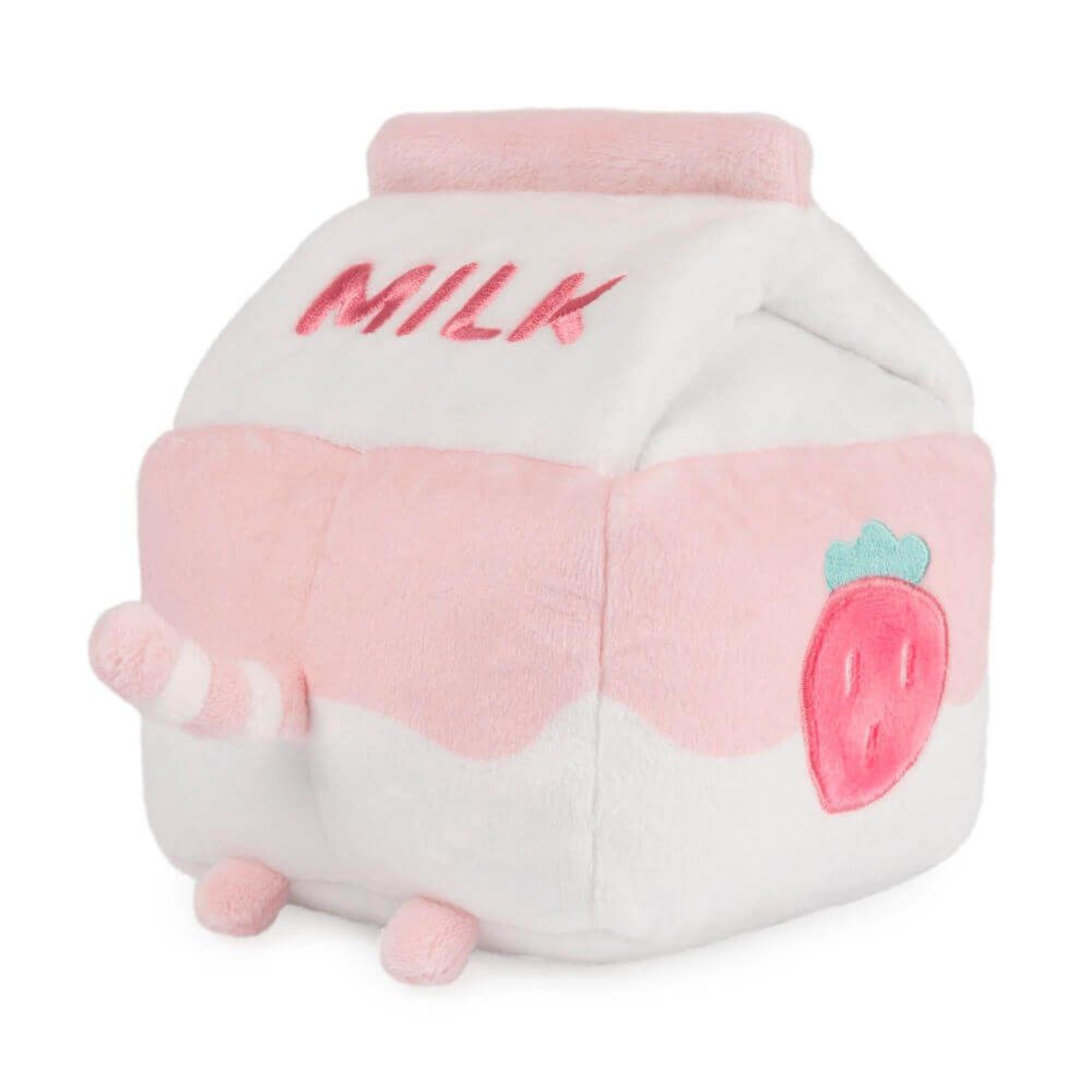 12cm Adorable Pusheen Strawberry Milk Sipping Plush Toy