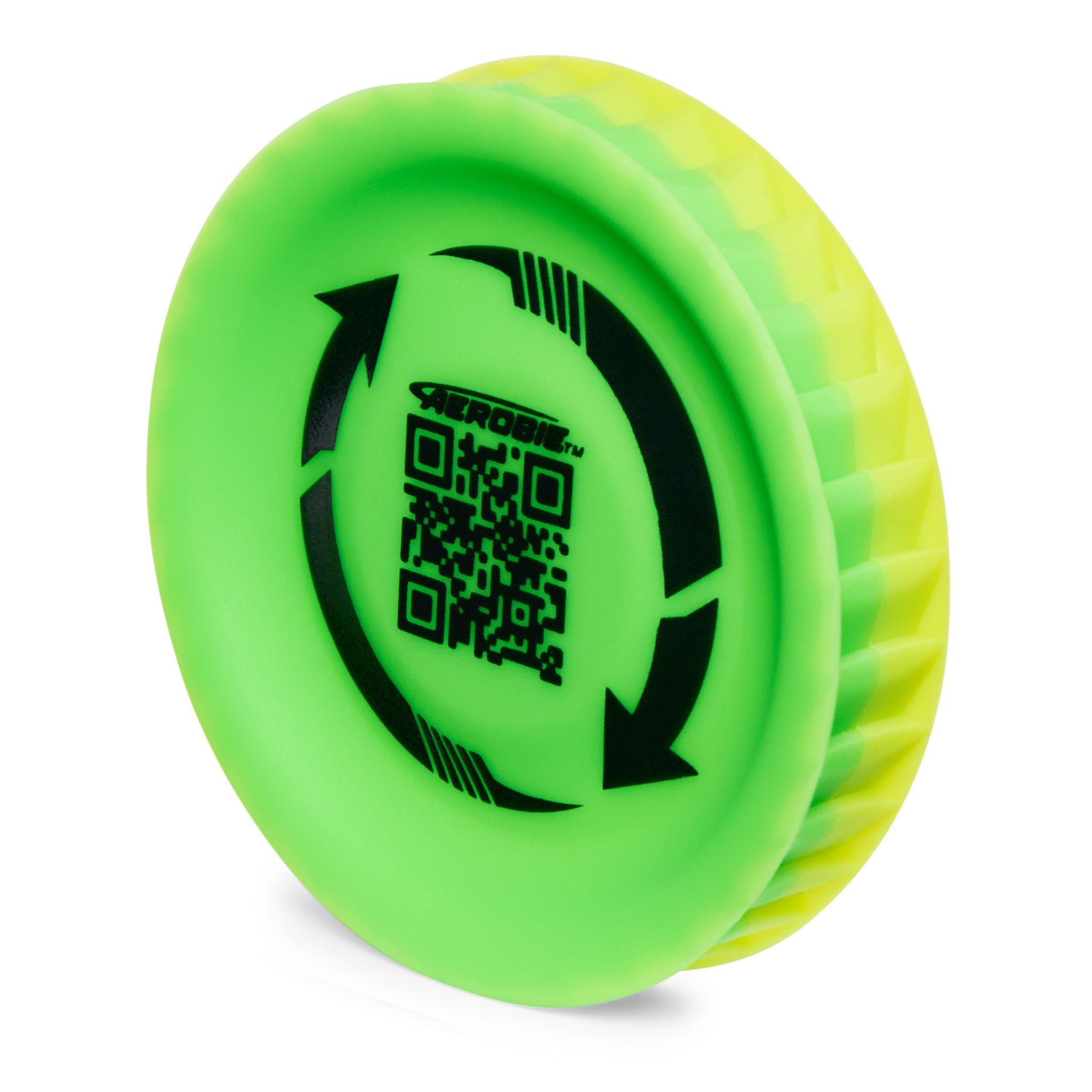 Aerobie Pro Lite Mini Throwing Disc - Green & Yellow, Fly Up to 200 FT!