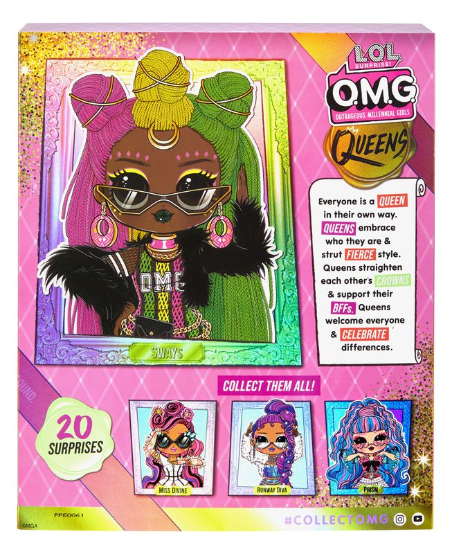 Hot Deal! LOL Surprise OMG Queens Fashion Doll - Sways with 20 Surprises