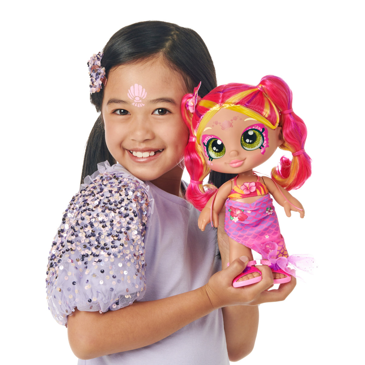 Hot Sale! Kindi Kids Dress - Up Magic Toddler Doll: Tropicarla Mermaid