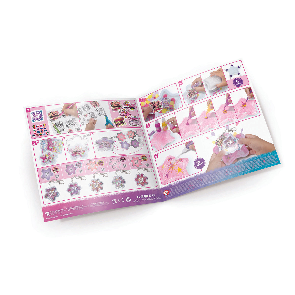 Enchanting Nebulous Stars Shooting Star Maker with Inspiring Messages