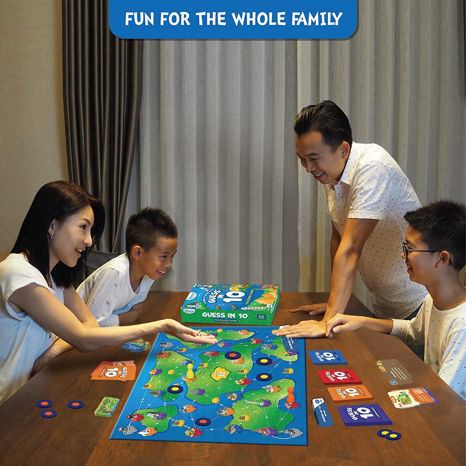 Skillmatics World - Themed Guess In 10 Board Game for Global Fun