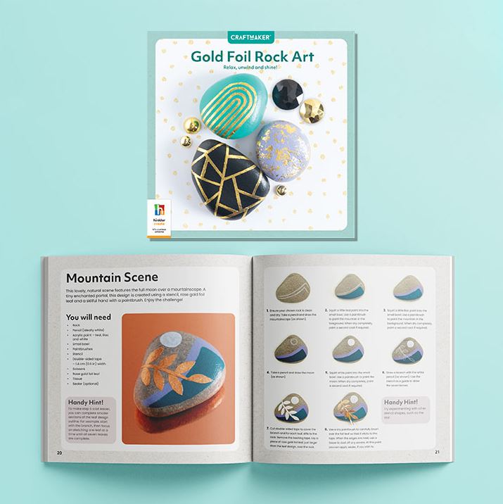 Hinkler Gold Foil Rock Art Craftmaker Starter Kit