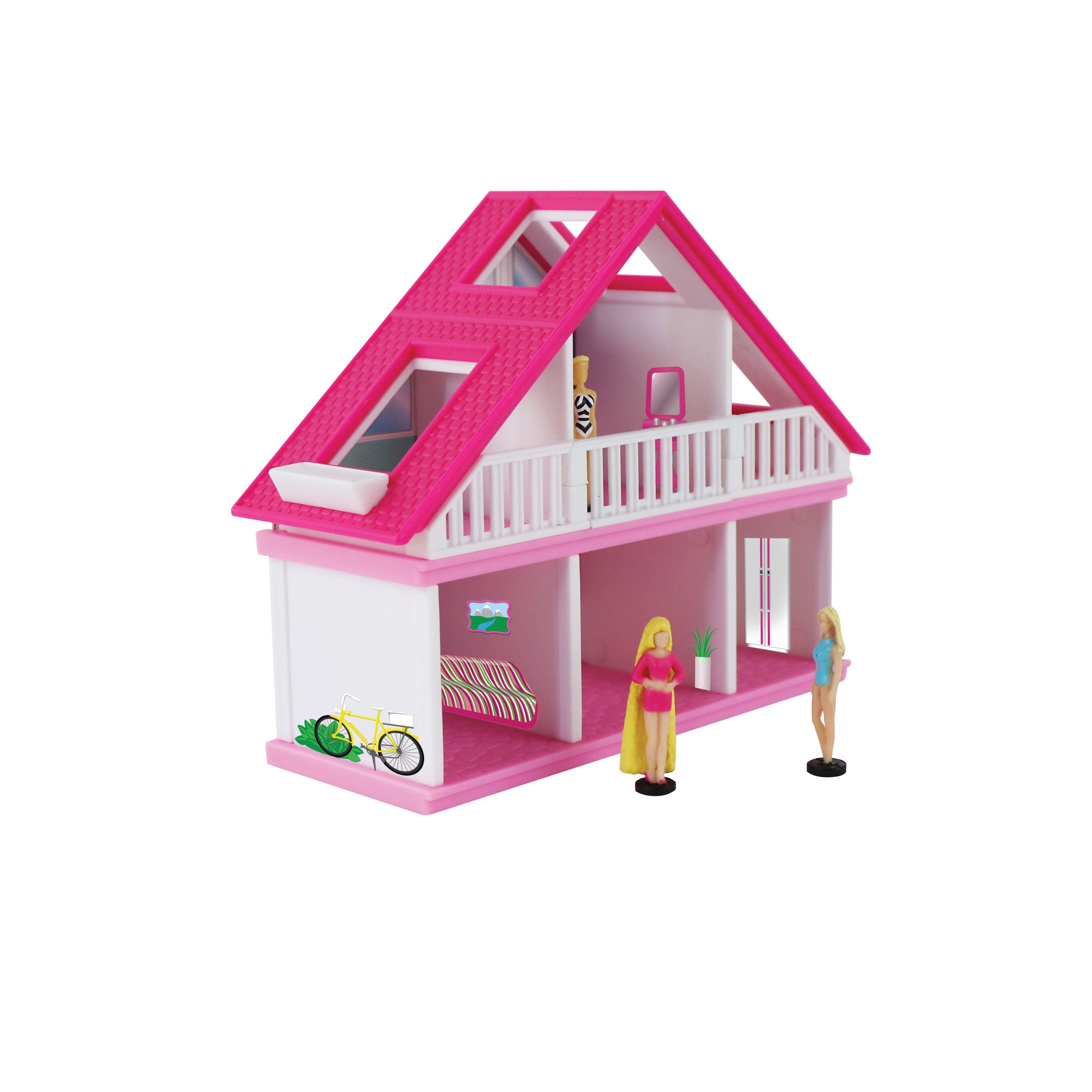 Limited - Time Offer! Miniature 1978 A - Frame Barbie Dream House with Doll