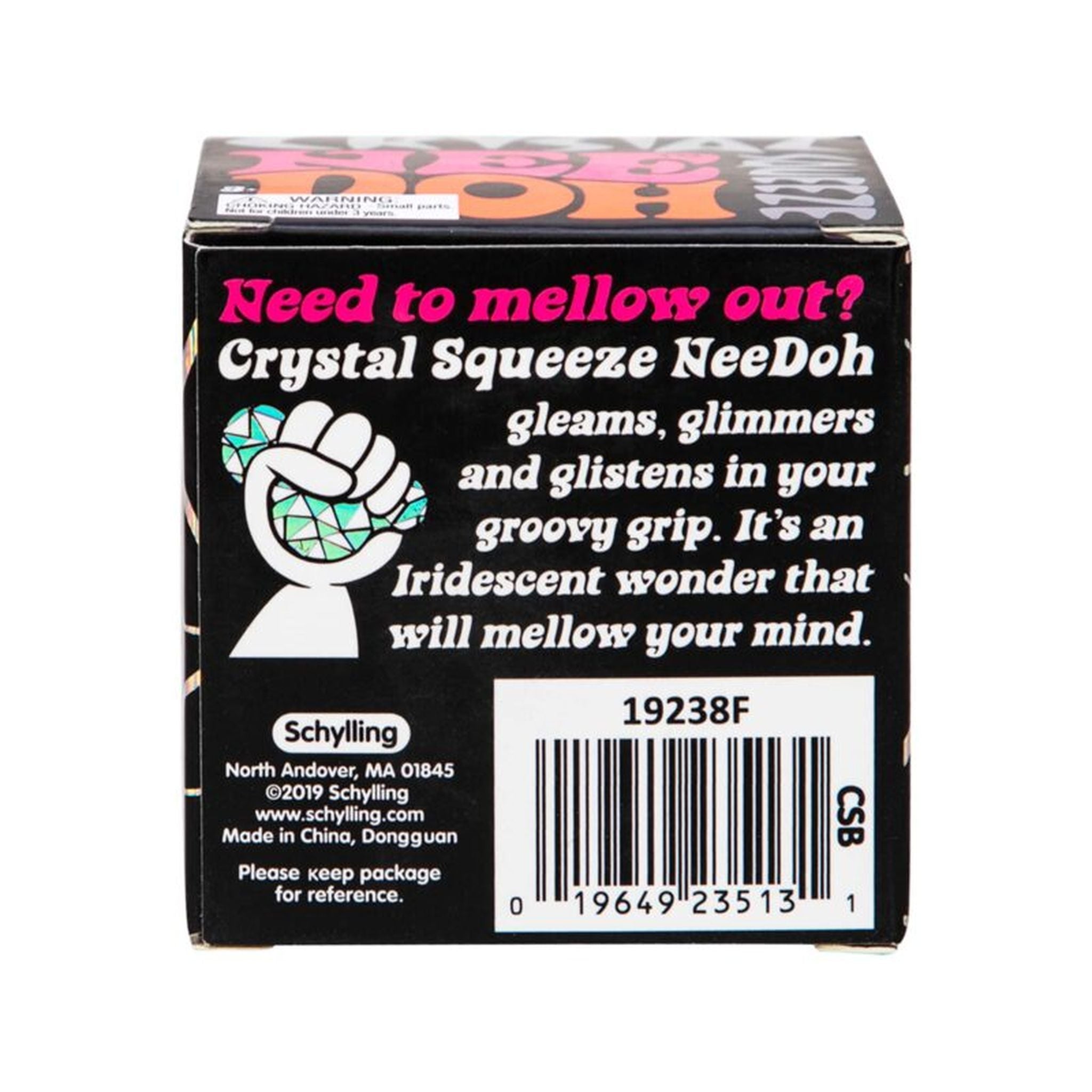Schylling Assorted Styles of Glistening Crystal NeeDoh Stress Balls