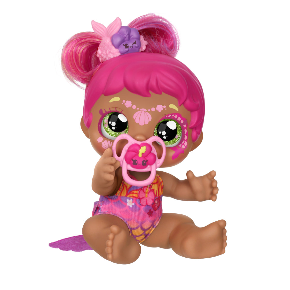 Hot Sale! Kindi Kids Dress - Up Magic Baby Doll - Sister Tulla Tropics Mermaid Toy