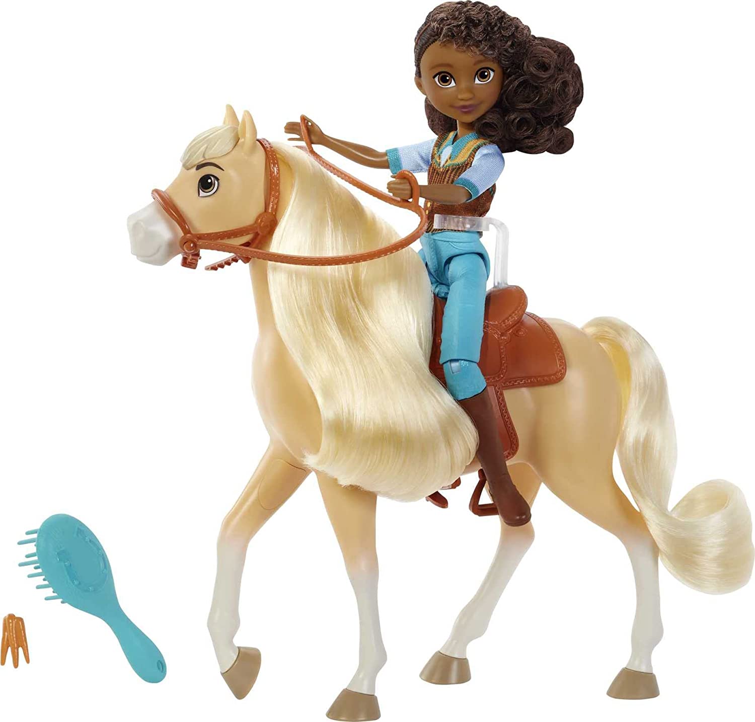 DreamWorks Spirit Adventure Set: 7-Inch Pru Doll and 8-Inch Chica Linda Horse Toy