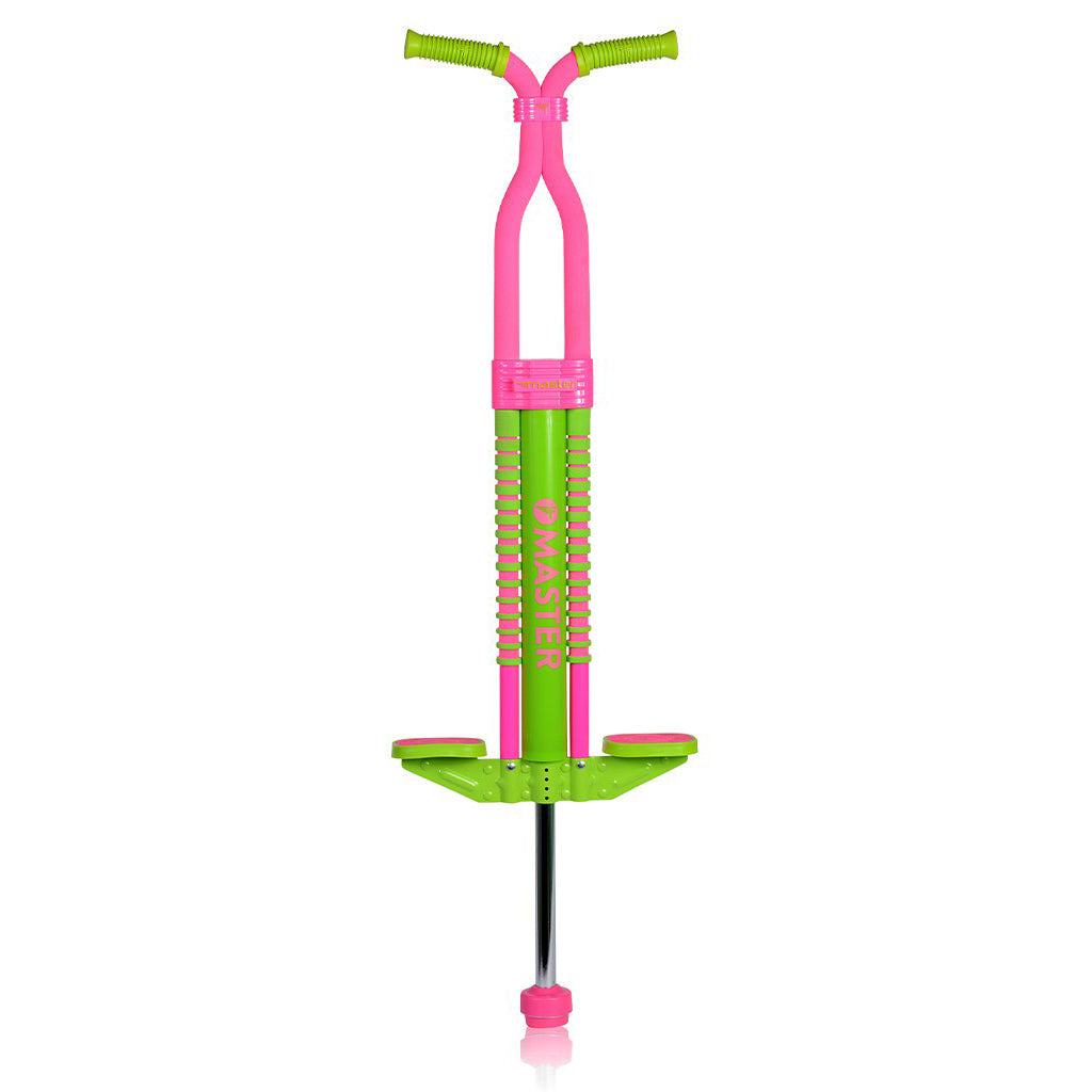 Flybar Master Pogo Stick - Pink & Green: Ideal for Intermediate Riders