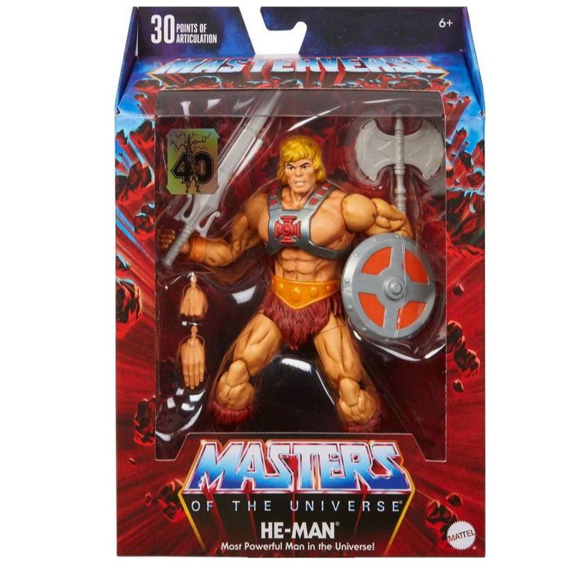 40th Anniversary He-Man Action Figure from Masters Of The Universe Collection
