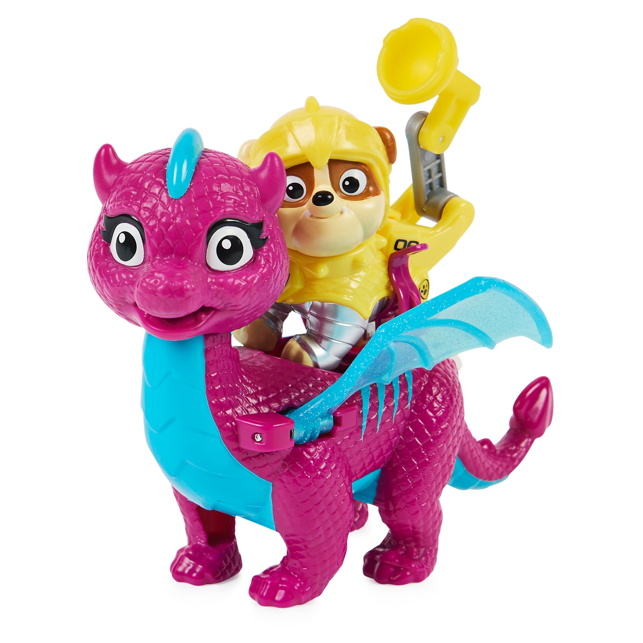 Hot Deal! PAW Patrol Rescue Knights Action Figures: Rubble and Dragon Blizzie Set