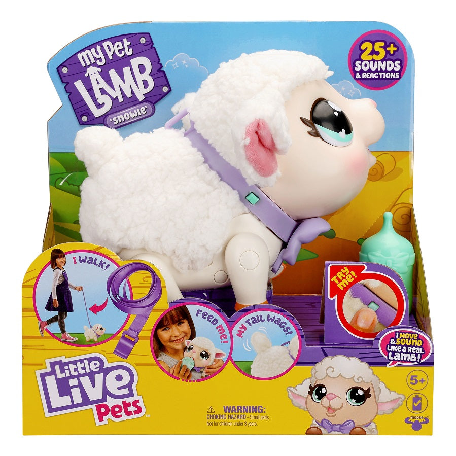 Little Live Pets Interactive My Pet Lamb Snowie with Over 25 Sounds