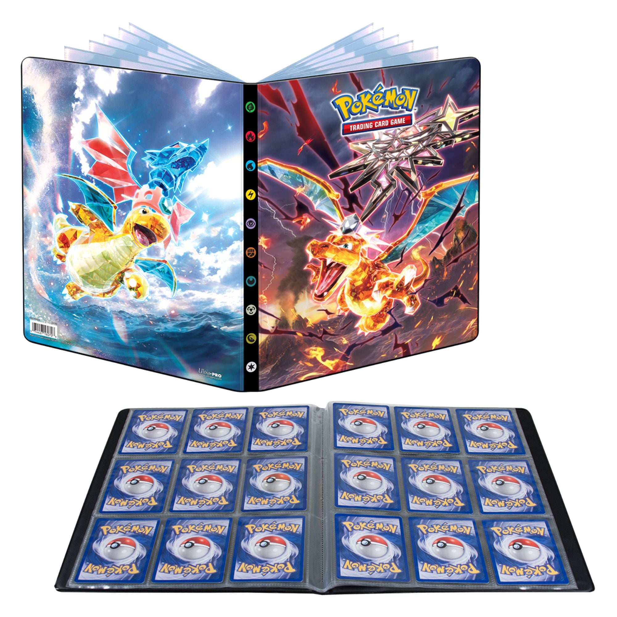 Ultra PRO 9 - Pocket Portfolio for Pokemon Scarlet & Violet 3: Obsidian Flames with Vibrant Art