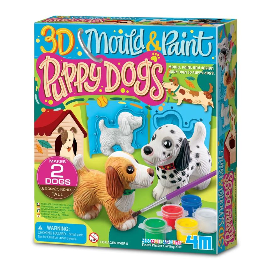 Hot Sale! 4M 3D Puppy Dog Moulding and Painting Kit for Kids Over 5 Years