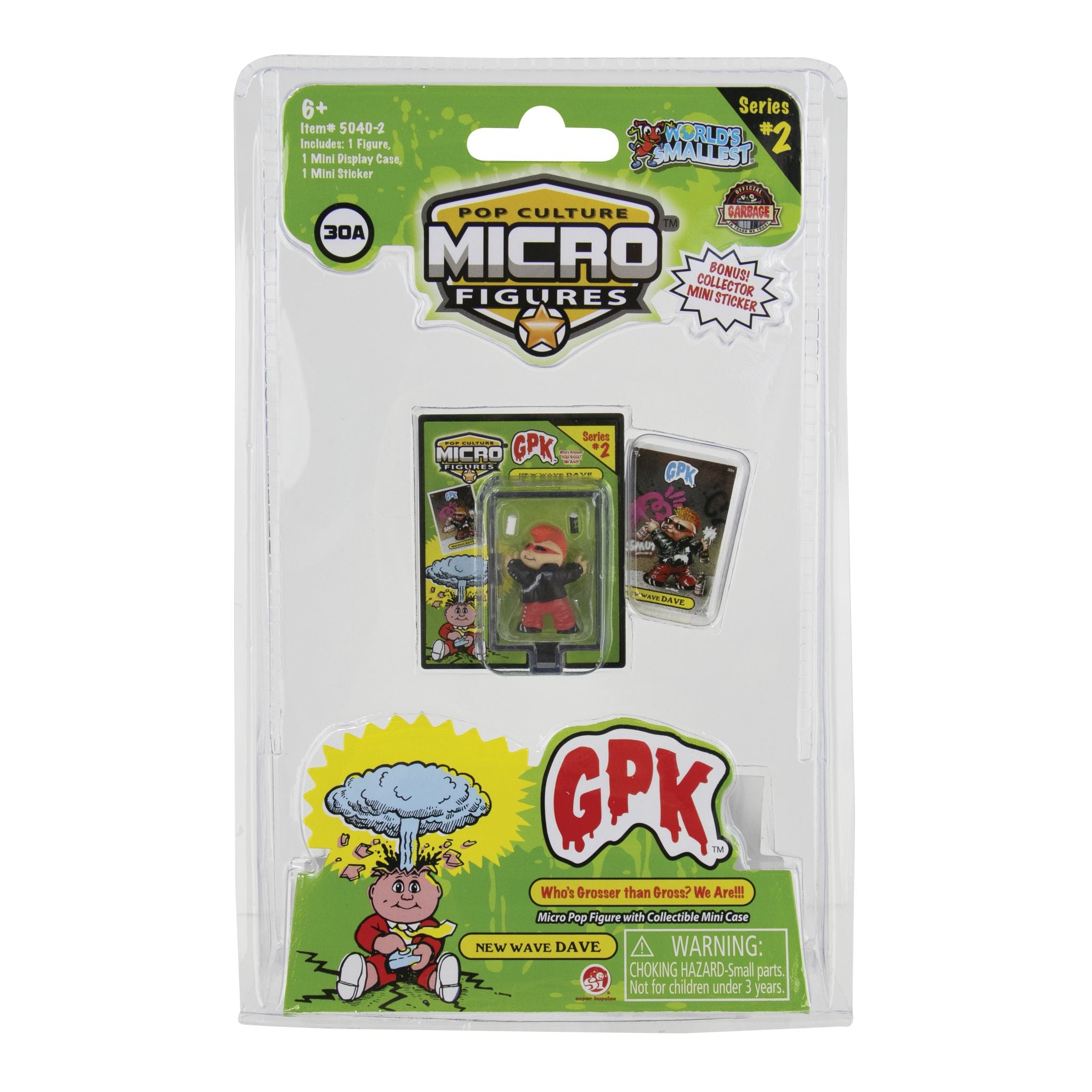 Get Assorted Styles of the World's Tiniest Garbage Pail Kids Micro Figures Now