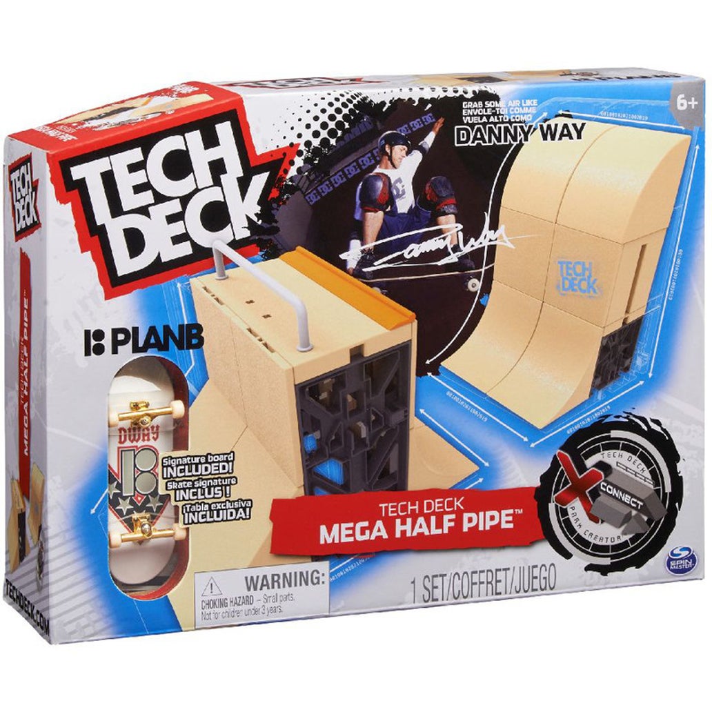 Tech Deck Danny Way Mega Half Pipe X-Connect Customizable Fingerboard Park Set