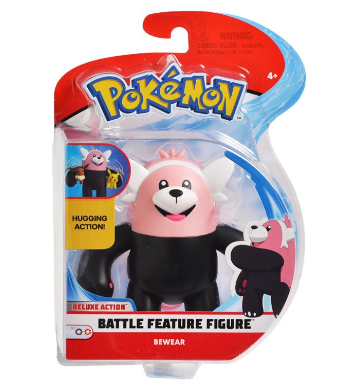 4.5 - inch Authentic Pokemon Battle Figure - Bewear with Dynamic Mechanisms