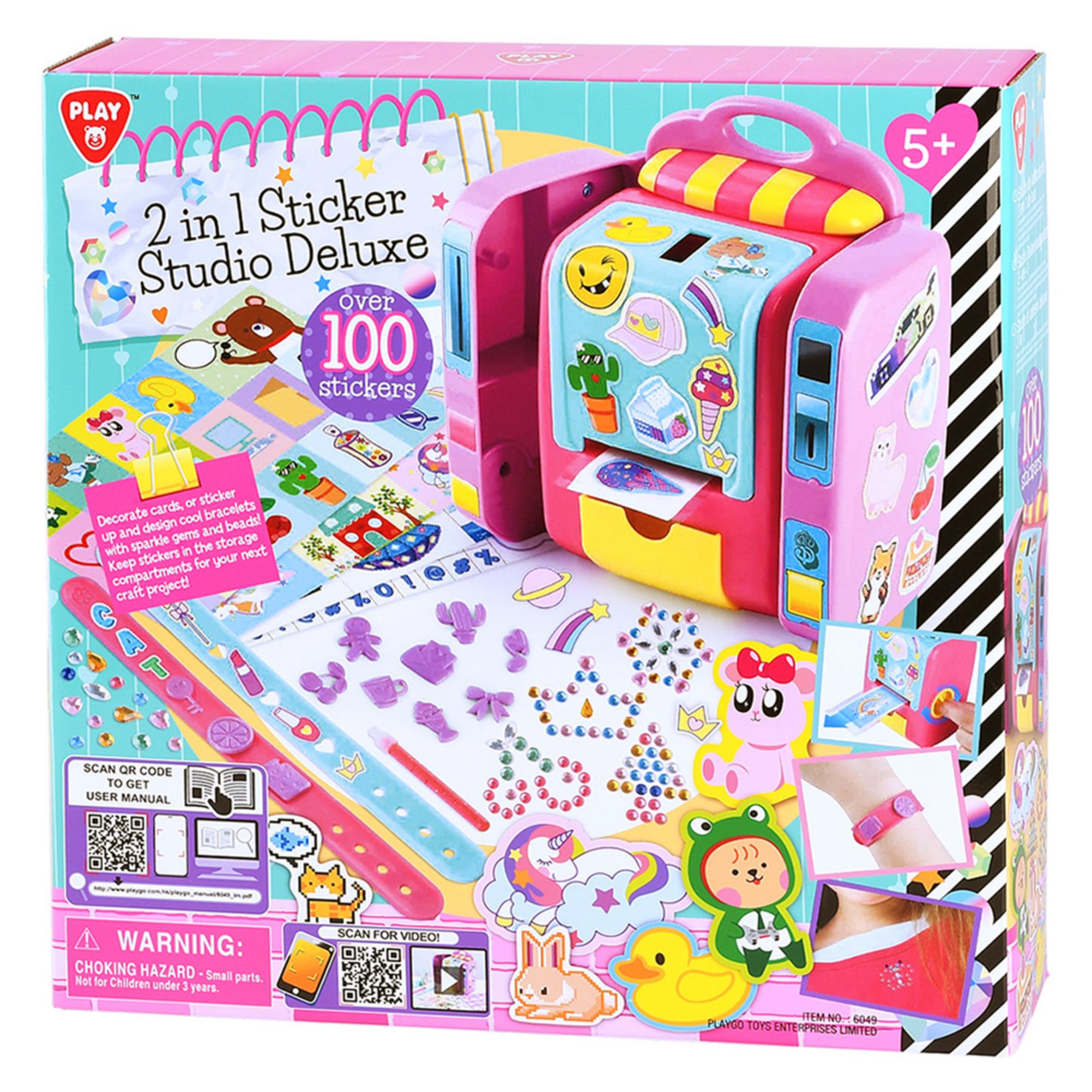 Hot! Playgo 2-in-1 Deluxe Sticker Studio